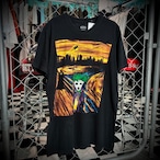 DC BATMAN ジョーカー&ムンクの叫びTee アート ブラック