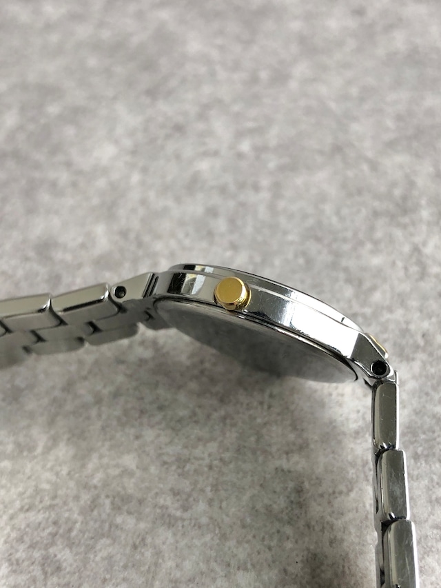 Yves Saint Laurent イヴ・サンローラン 腕時計 シルバー×ブルー YSL ステンレススチール コンビカラー vintage ヴィンテージ オールド 3x8viy