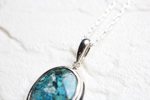 【PRAYER/inori】 Chrysocolla long chain necklace 60cm