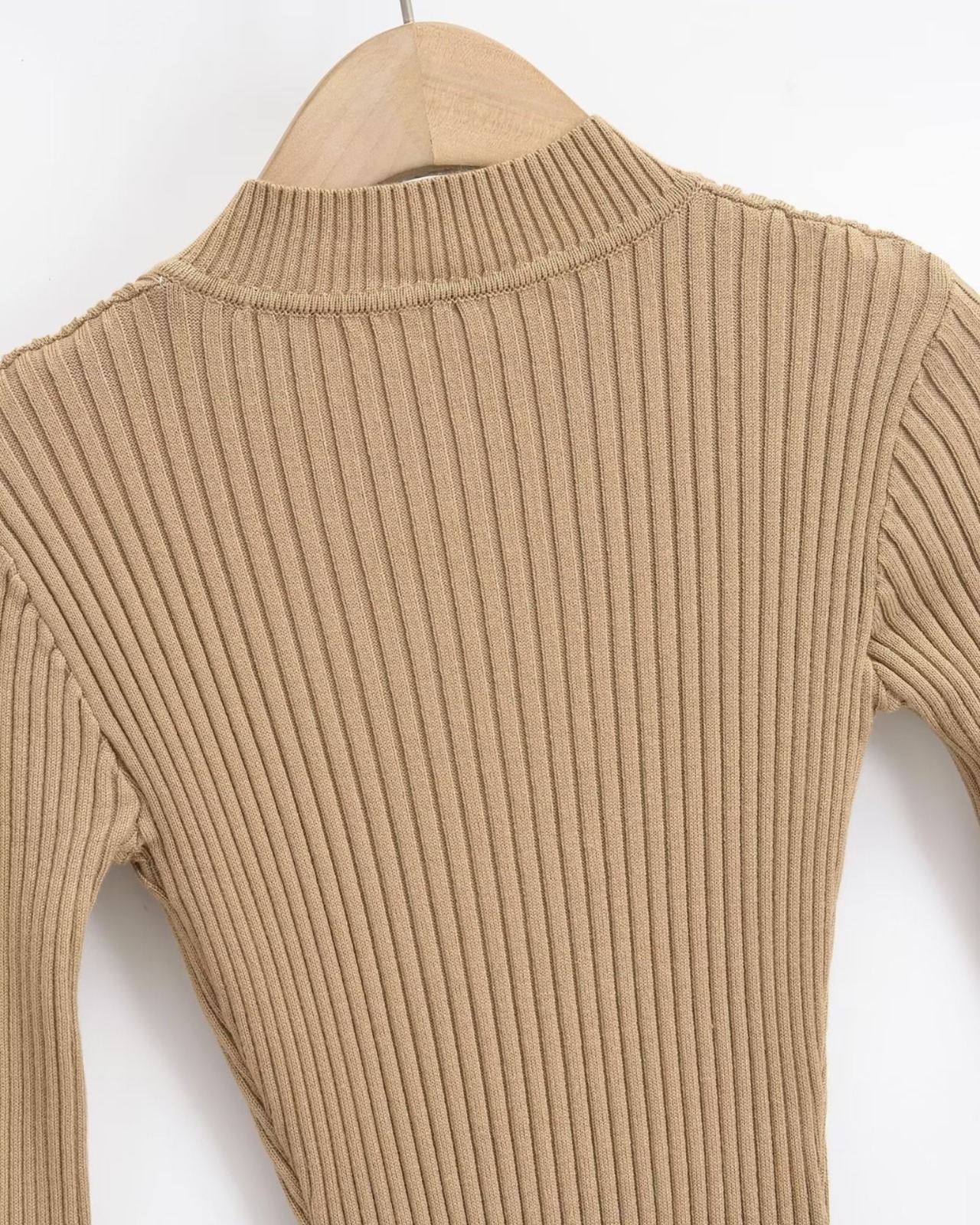 Vデザインリブニットロングワンピース 5color A0702 - 8