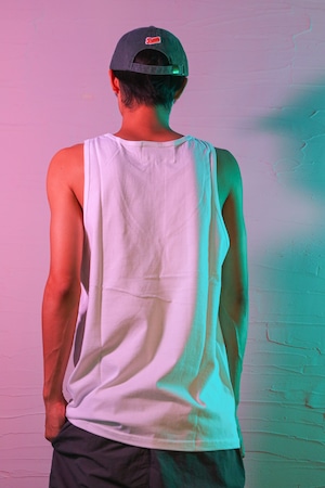 LOGO PATCH TankTop [WHITE/RED]