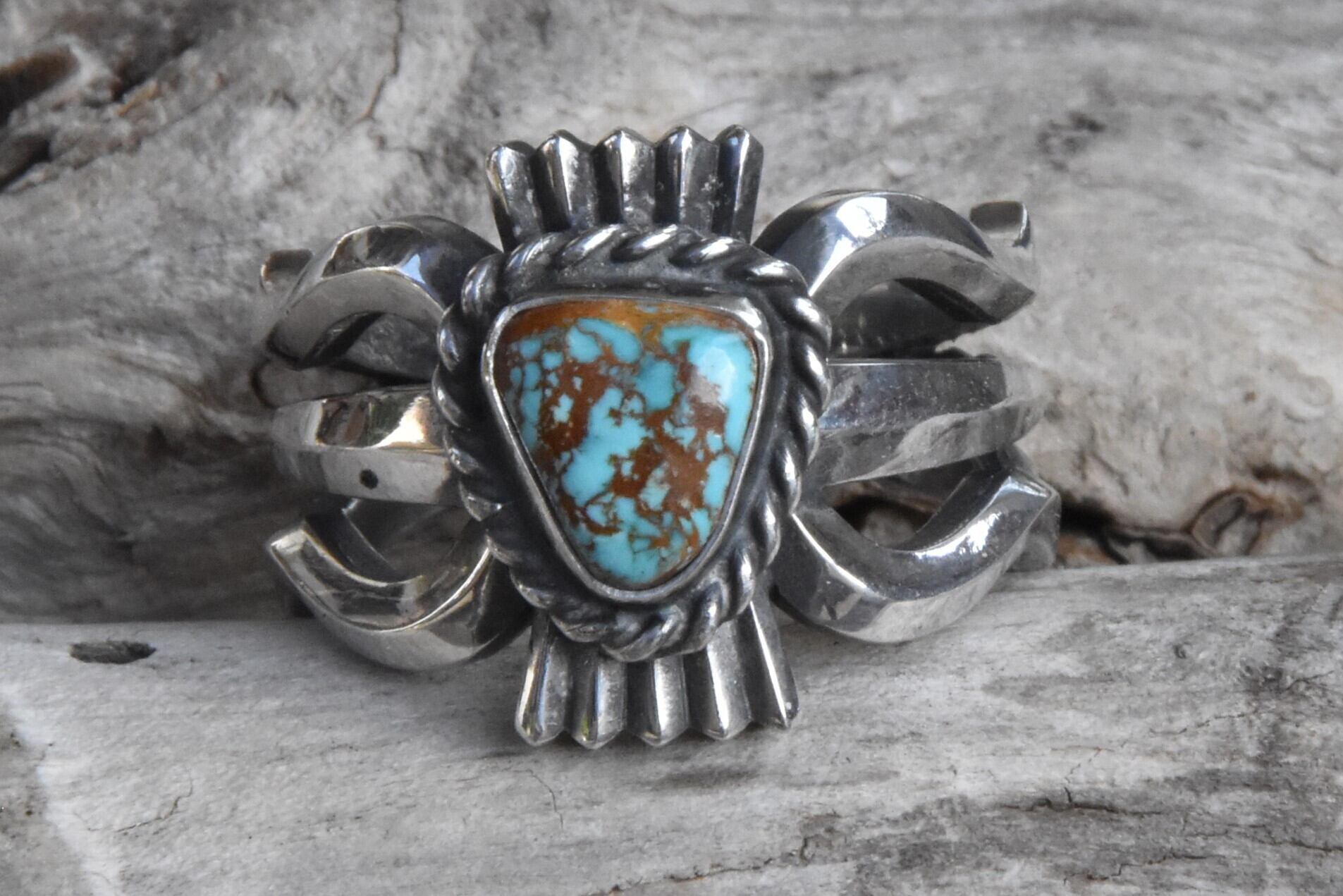 パイロットマウンテンナチュラルターコイズリング20号