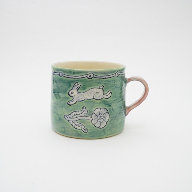 【種田ゆか】線刻絵マグカップ　S　G