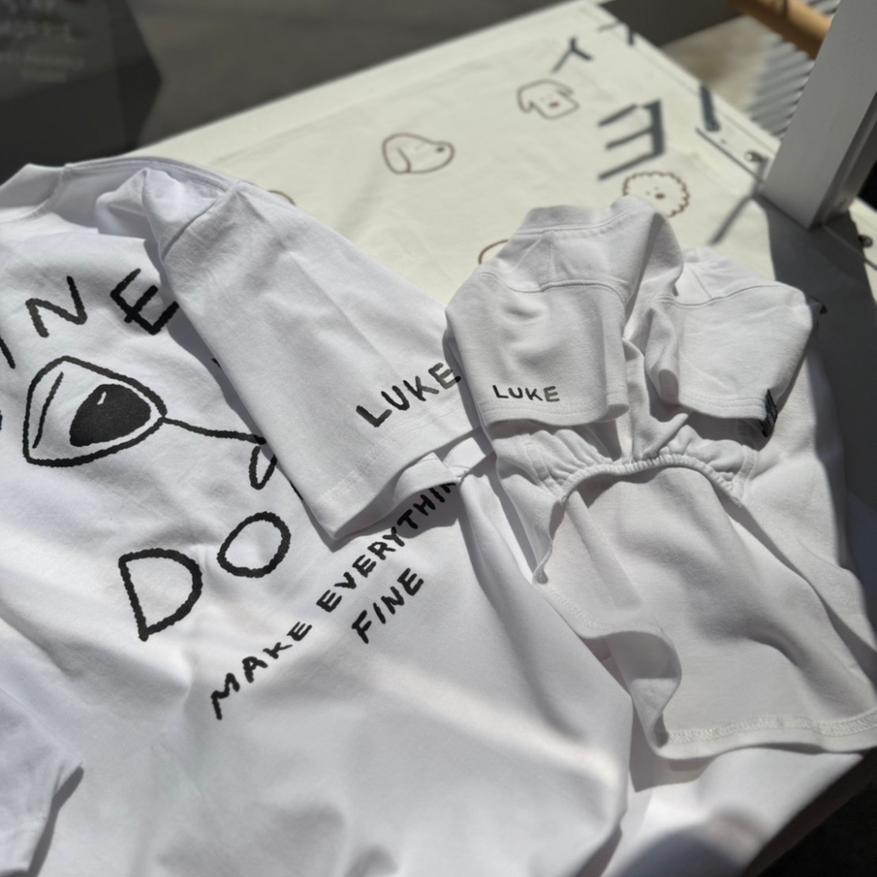 【予約】[ STAY MORRIE ] Wine & We Print Owner T-shirt（お名前入り）｜White - 3
