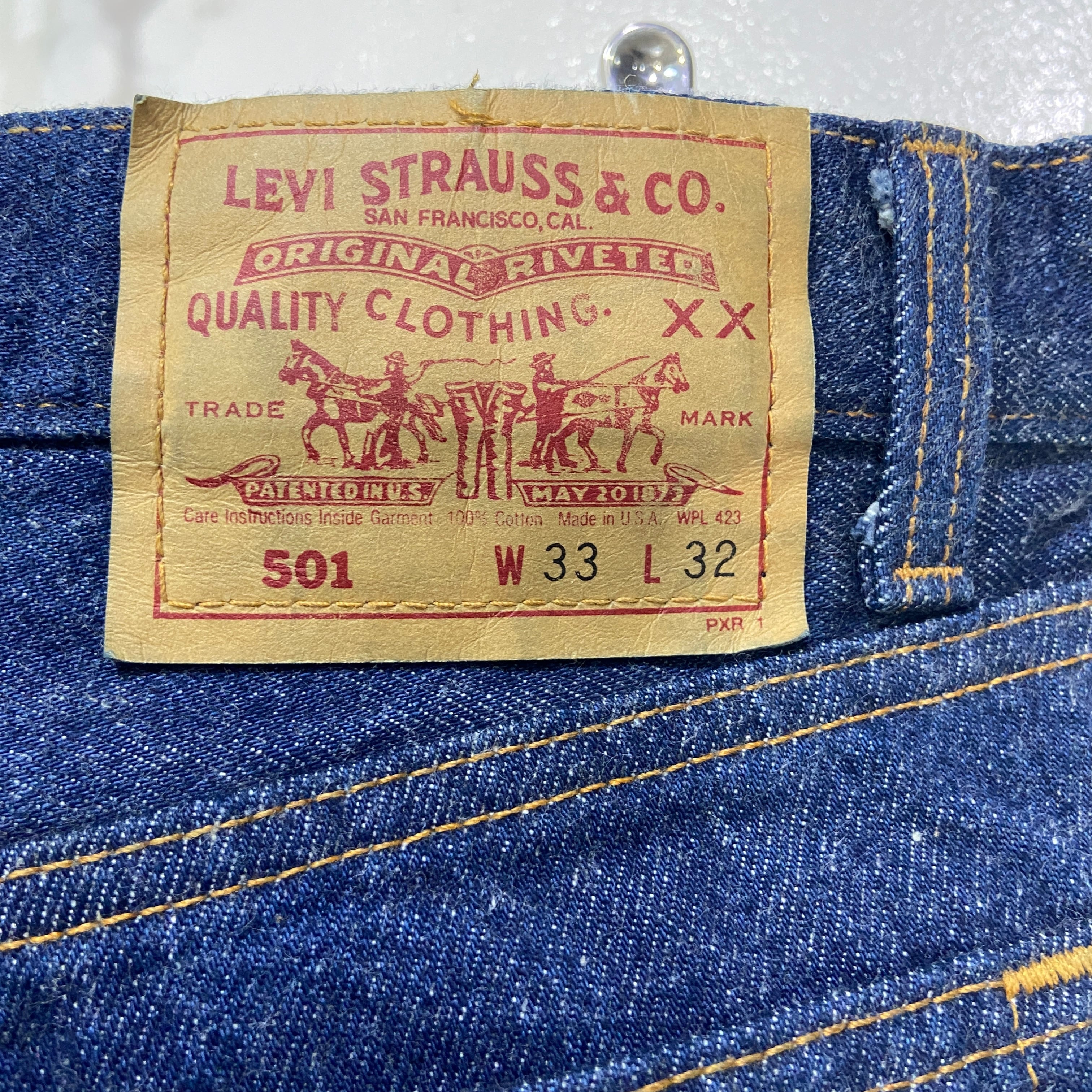 美品 90s USA製 リーバイス 501 デニムパンツ 真紺 W33 L32 | 古着屋 Uan