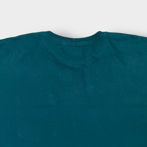 【Carhartt】2XL ビッグシルエット Tシャツ T-SHIRT ポケットTシャツ ポケT 半袖 ワンポイント カーハート ディープグリーン LOOSEFIT ゆるだぼ US古着