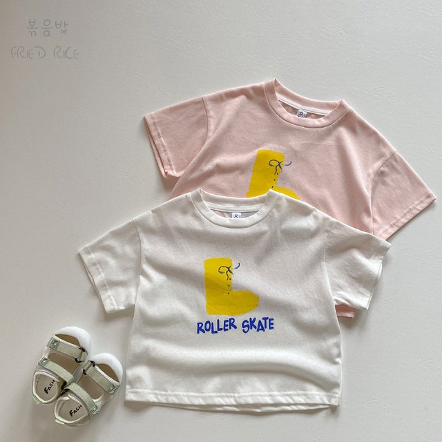 【BABY&KID】夏新作あっさりしたカジュアル英字Tシャツ