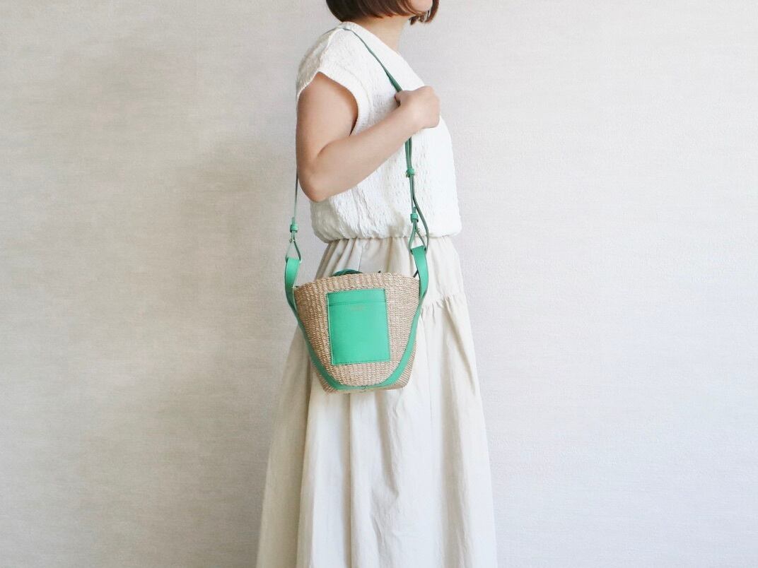 VIOLAd'ORO ヴィオラドーロ】-MIRO- FINE ABACA×ITALIAN LEATHER