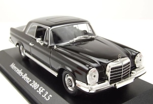 Paul’s Model Art / MAXICHAMPS(マキシチャンプス) 1/43 メルセデス・ベンツ 280 SE 3.5 クーペ 1970 ブラック 940038121