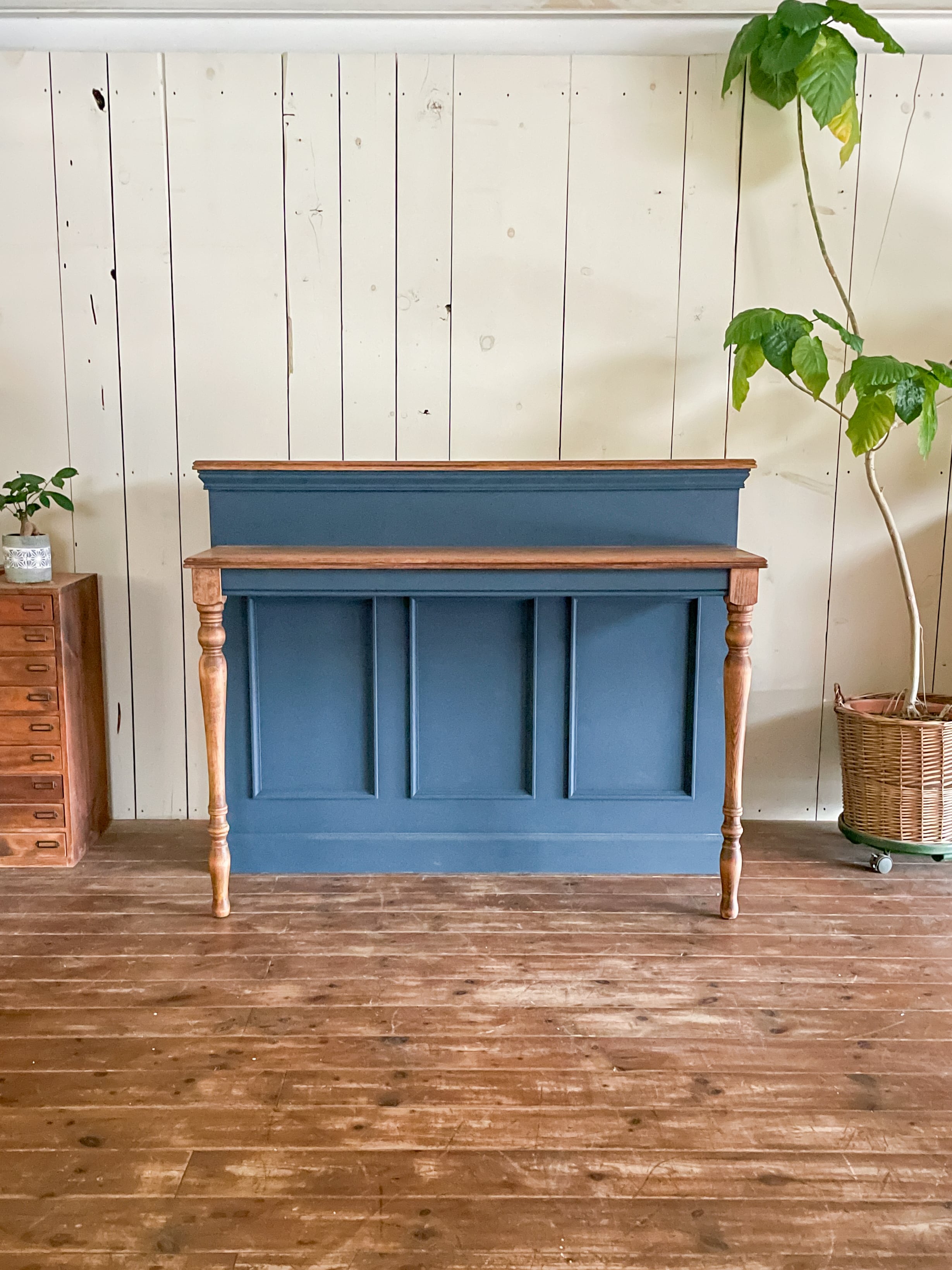 アンティーク調キッチンカウンターテーブル127 （キッチンカウンター