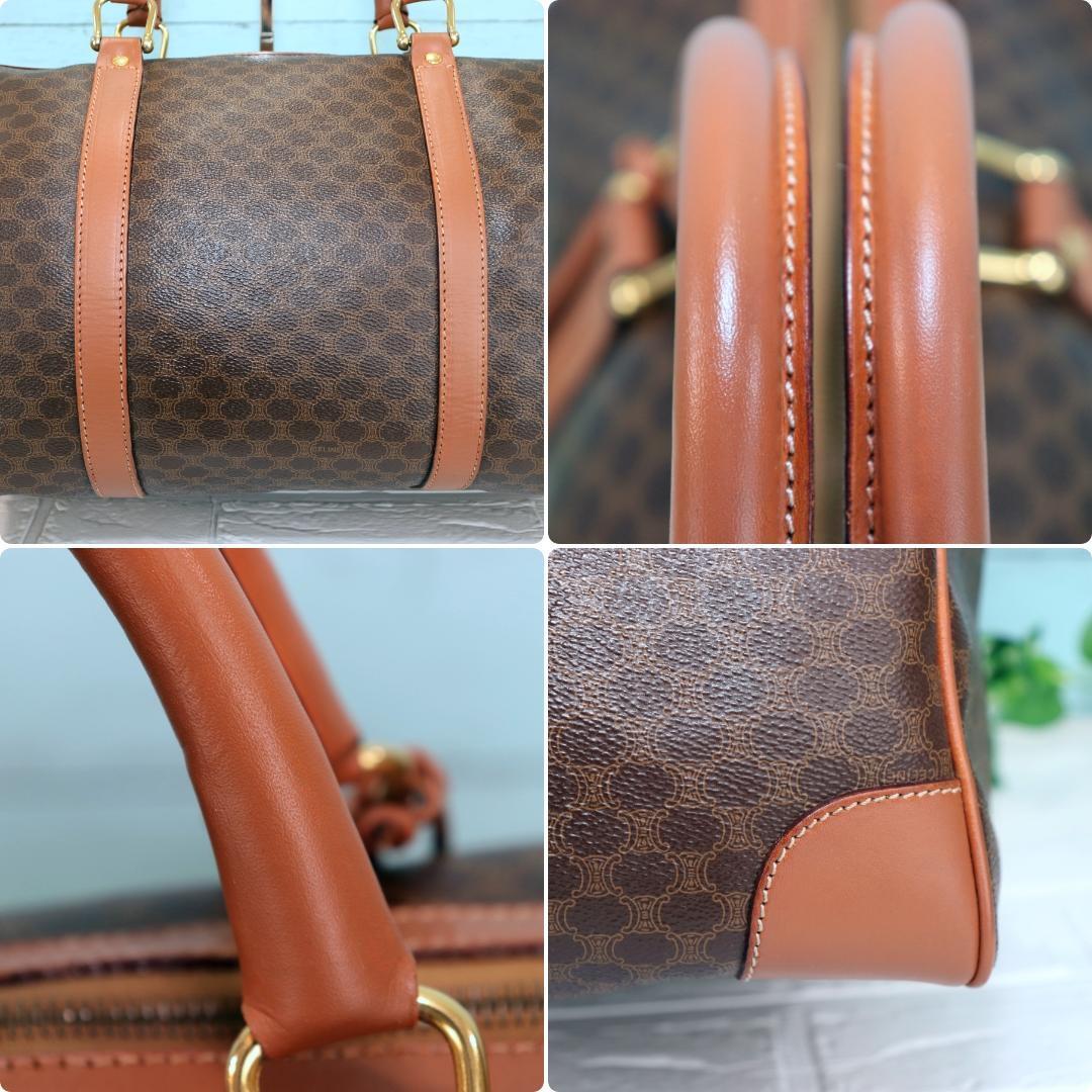 希少極美品 オールドセリーヌ ボストンバッグ マカダム トリオンフ