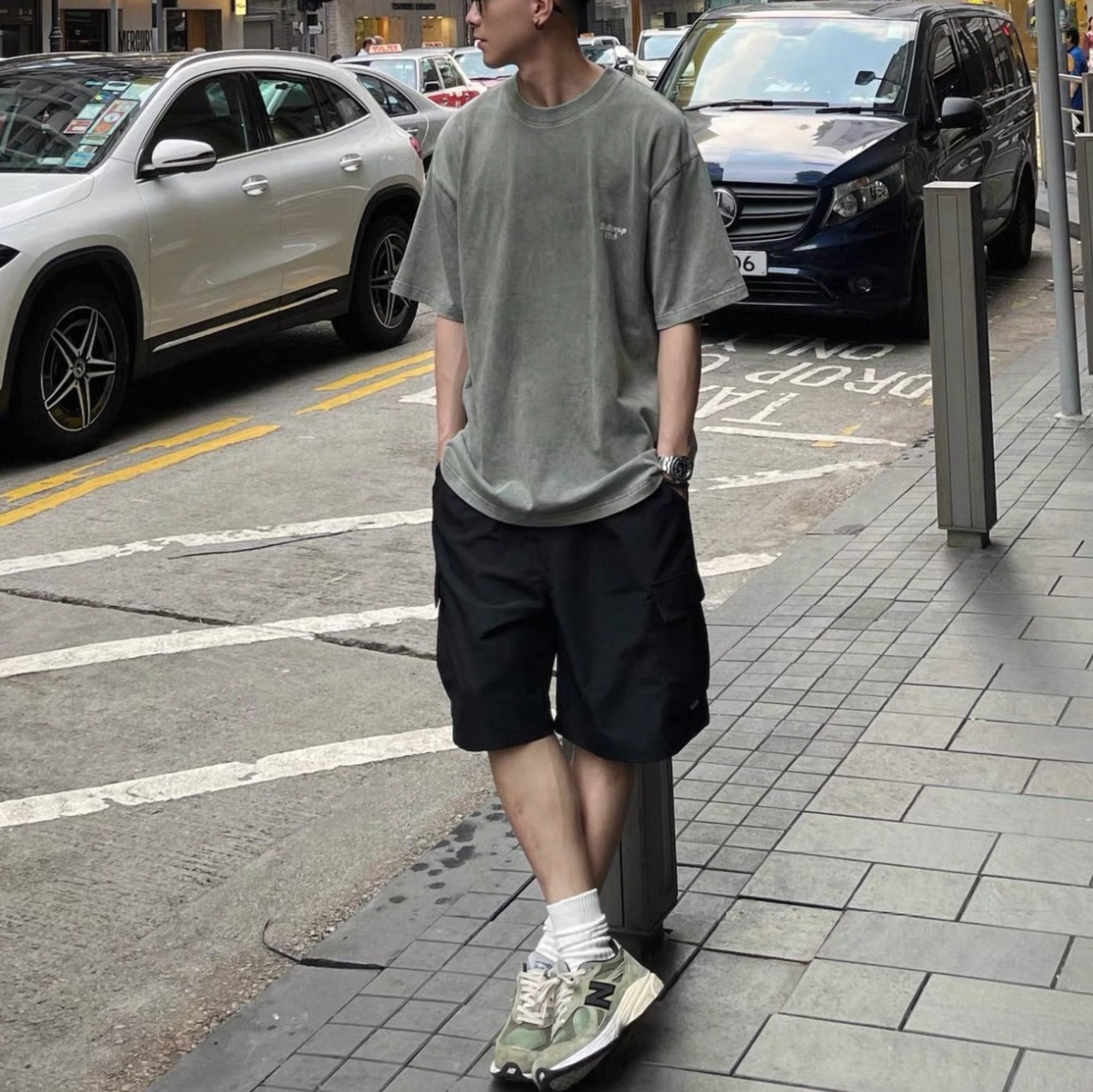 Wide cargo utility short pants 1442 - 3