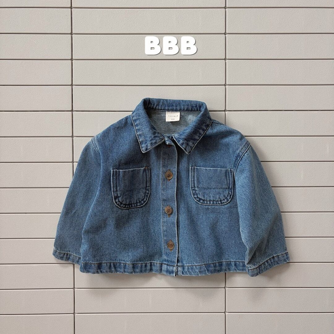 half denim jacket【bellabanbina】※10月中旬発送予定