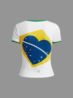 ブラジリアンハート・クロップTシャツ　UH00022