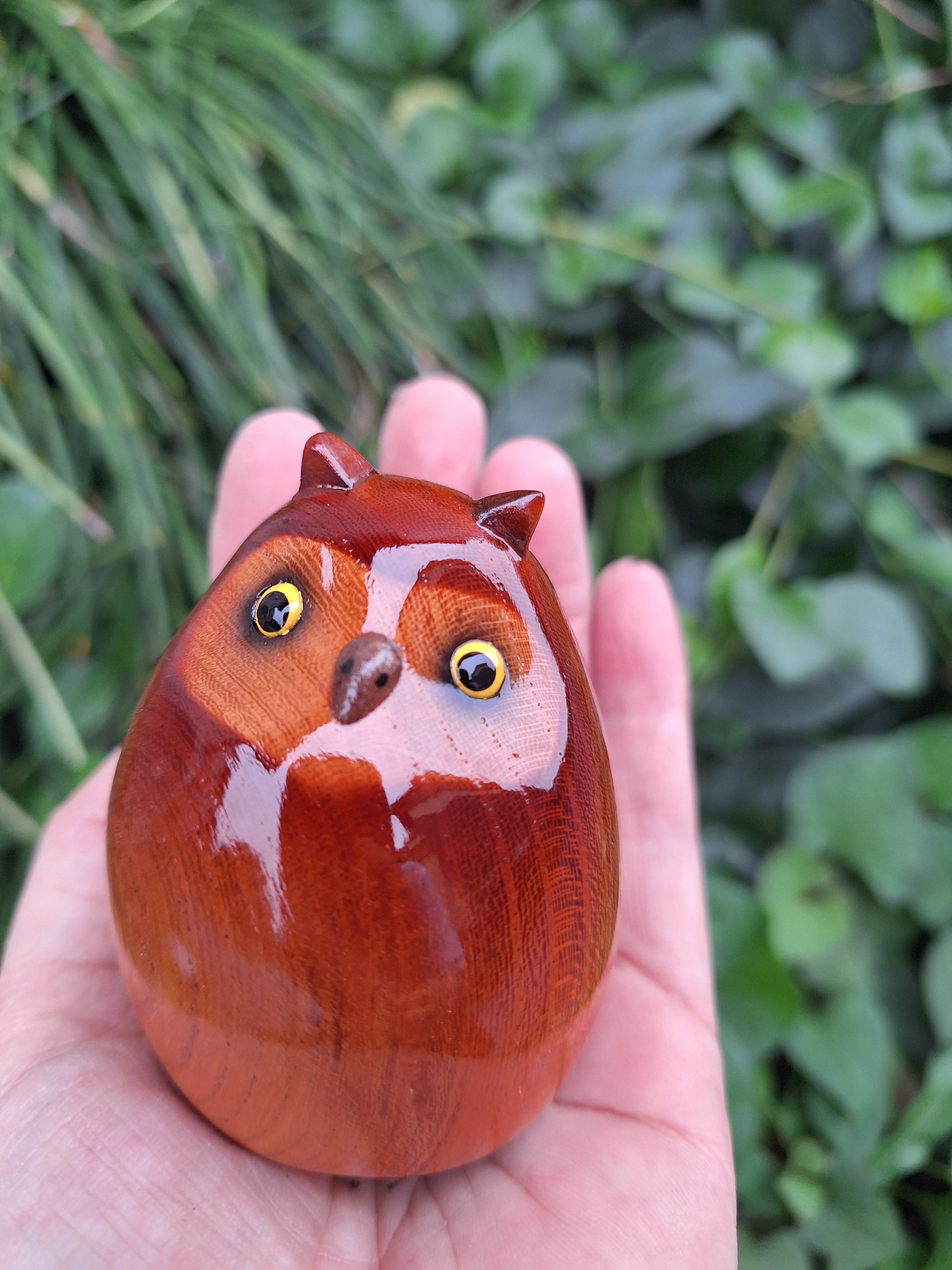 ミミズク Horned owl | 工房西岡 woodcraft animals