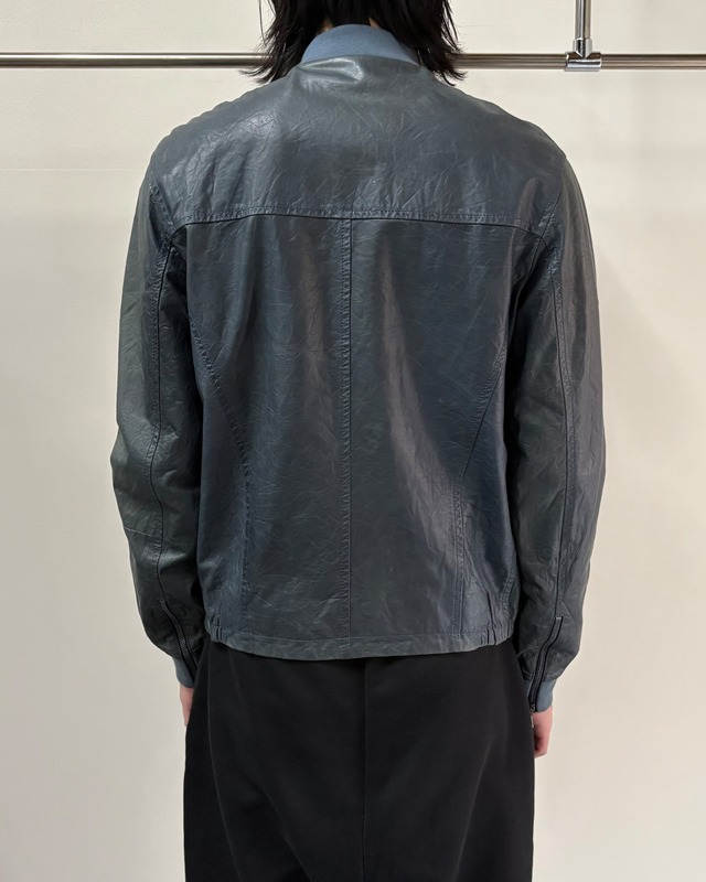 leather bomber jacket