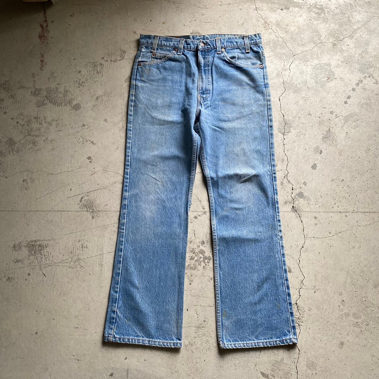 USA製 LEVI’S リーバイス 517 ブーツカット ダメージデニム