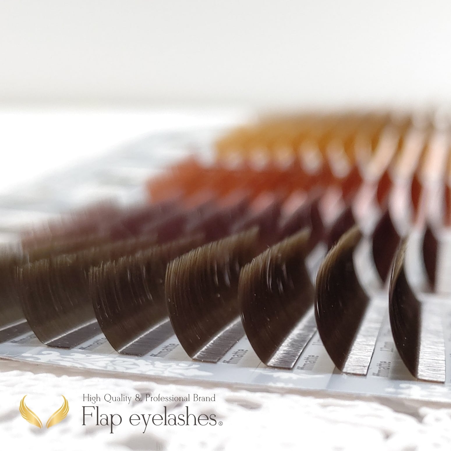 FF Matte チョコブラウン Lカール | まつげエクステ商材 FLAP