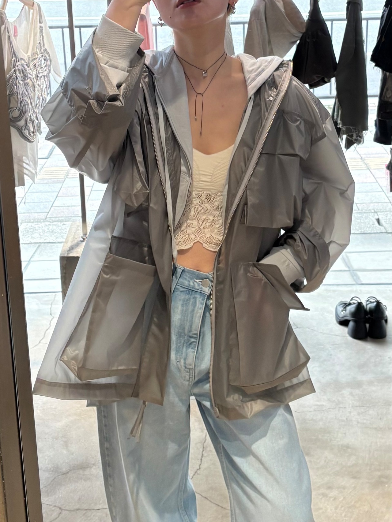 【26SS】nagonstans ナゴンスタンス / ドローストリングブルゾン / Waist Drawstring BZ - 1
