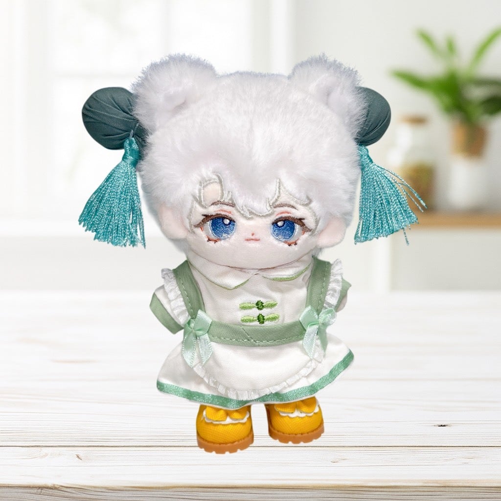 10cm】 ぬい服 かわいい チャイナ風メイド服 3色 ぬいぐるみ用 服