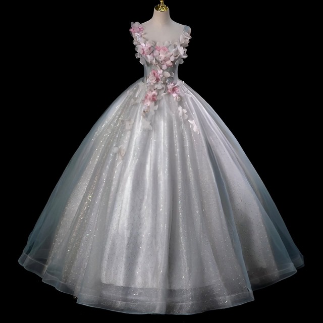 ノースリーブ・シャイニングドレスH 1339