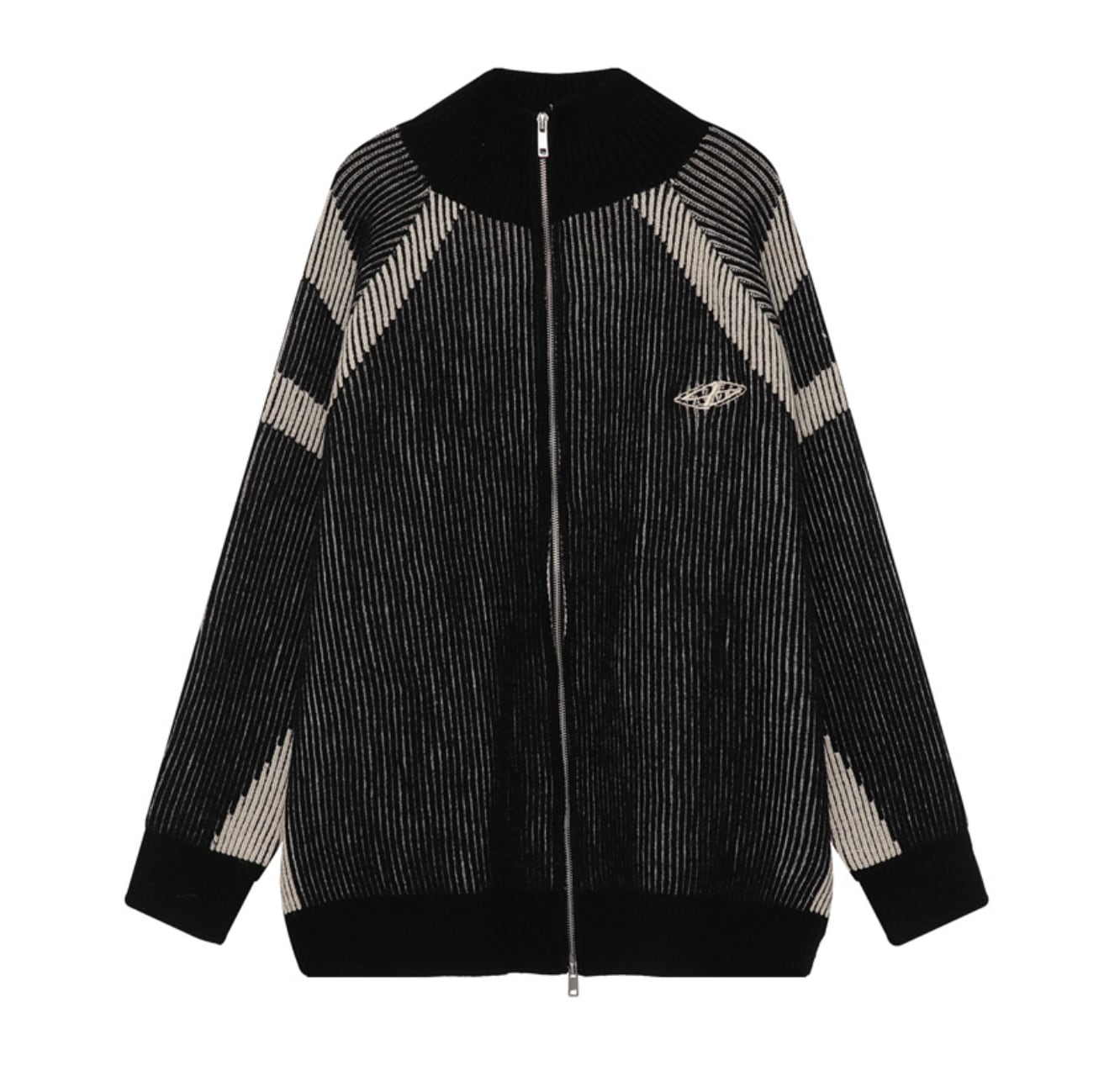 Striped Turtleneck Sweater 0005