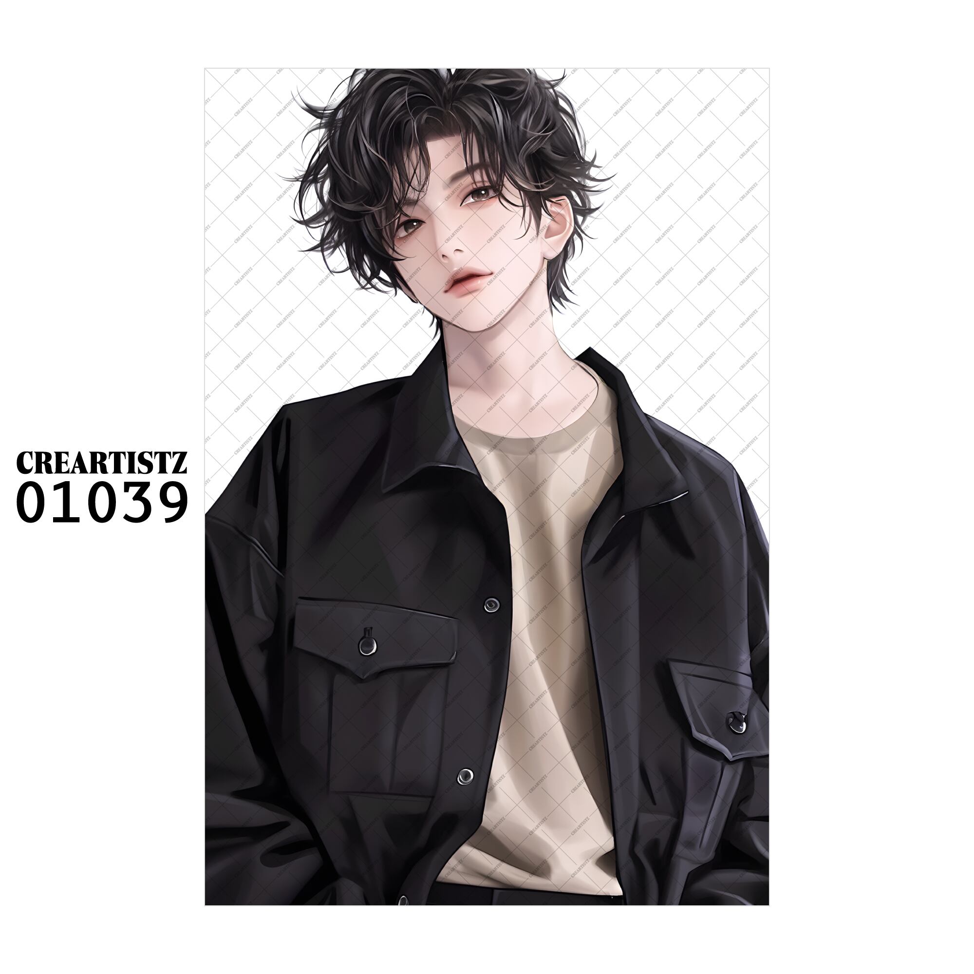 01039 ボーイ クール オリジナル ペーパー/ステッカー 4枚セット CREARTISTZ