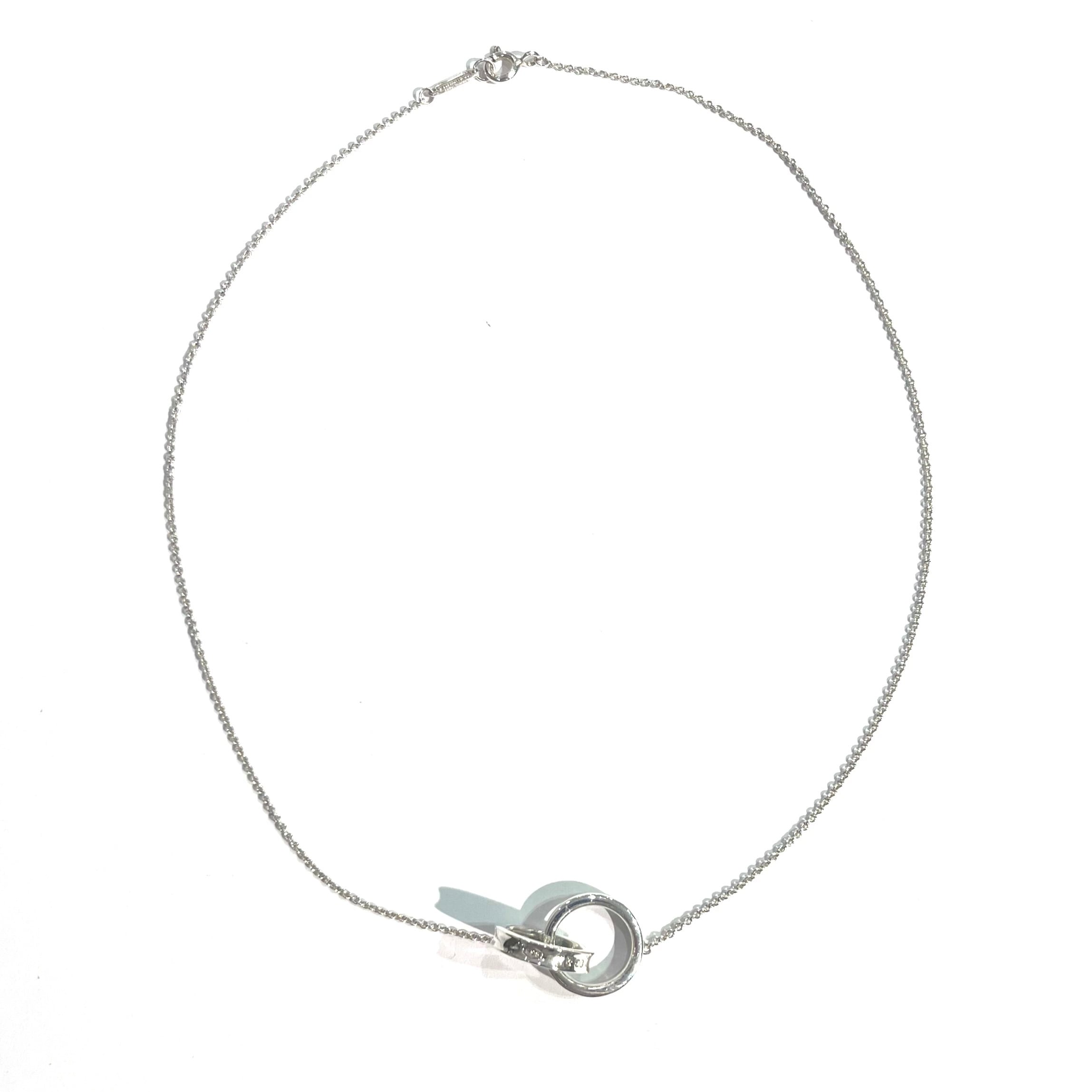 TIFFANY&CO.】T1985 インターロッキングサークル ネックレス／シルバー