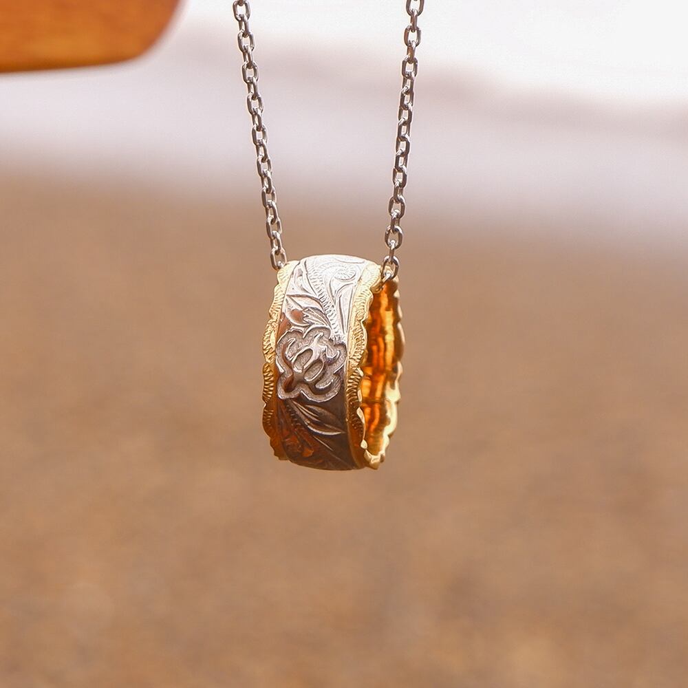 【年始セール】ハワイアンジュエリー ピンキーリング & ネックレスgps8594-5gou