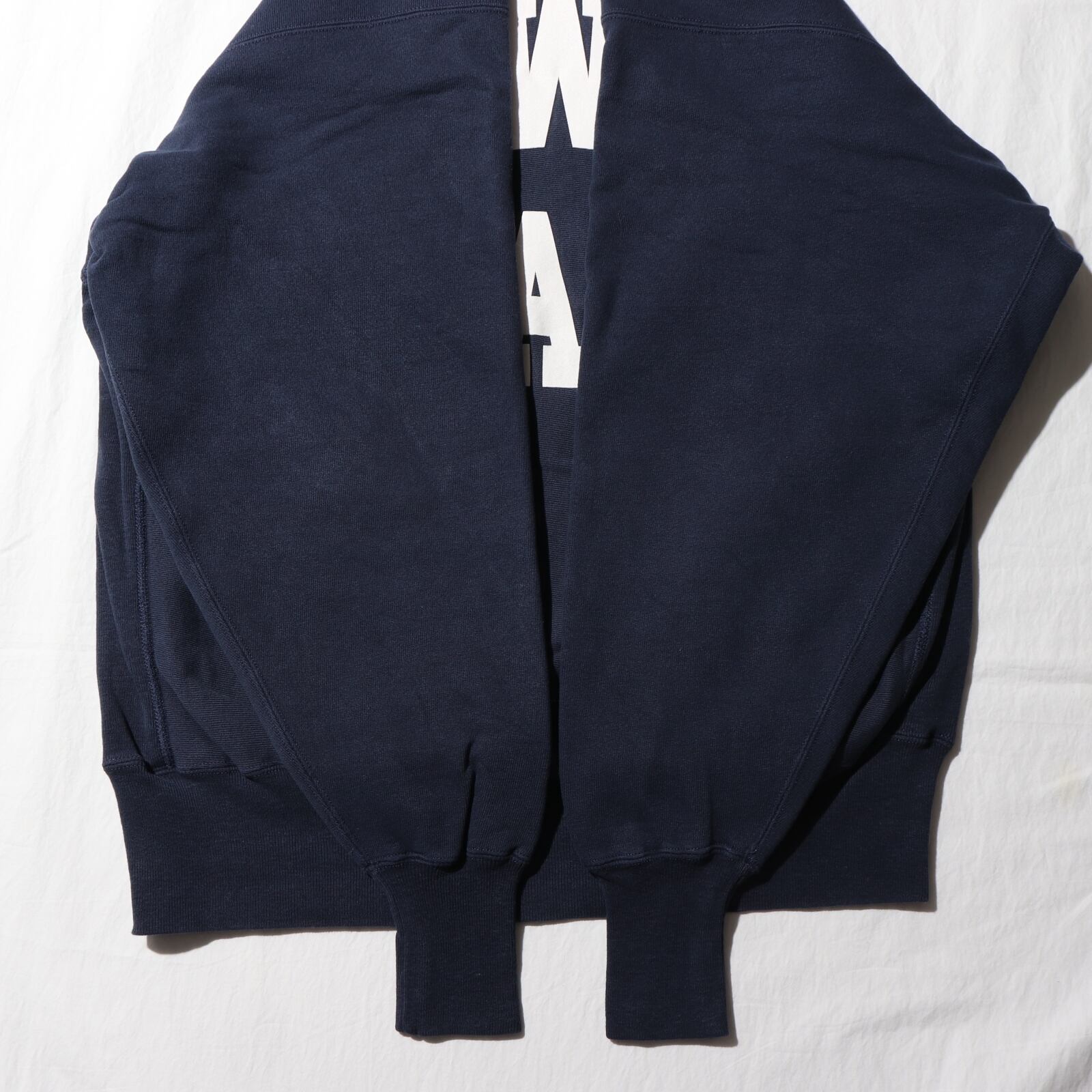 美品 XL ネイビー 二段 90s IOWA アイオワ リバースウィーブ 