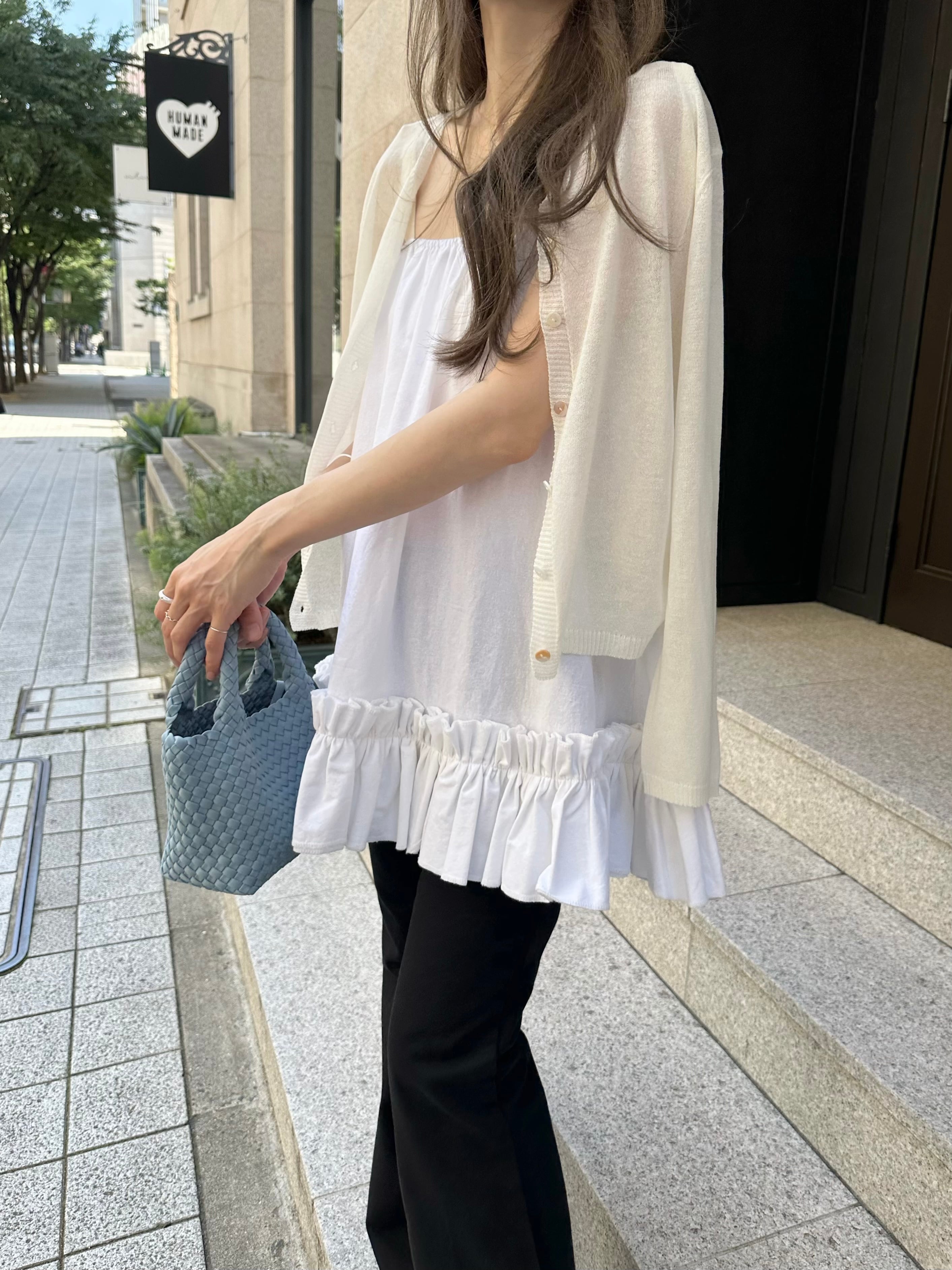 【予約】sheer linen cardi