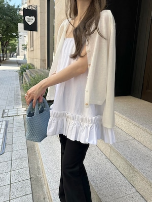 【予約】sheer linen cardi