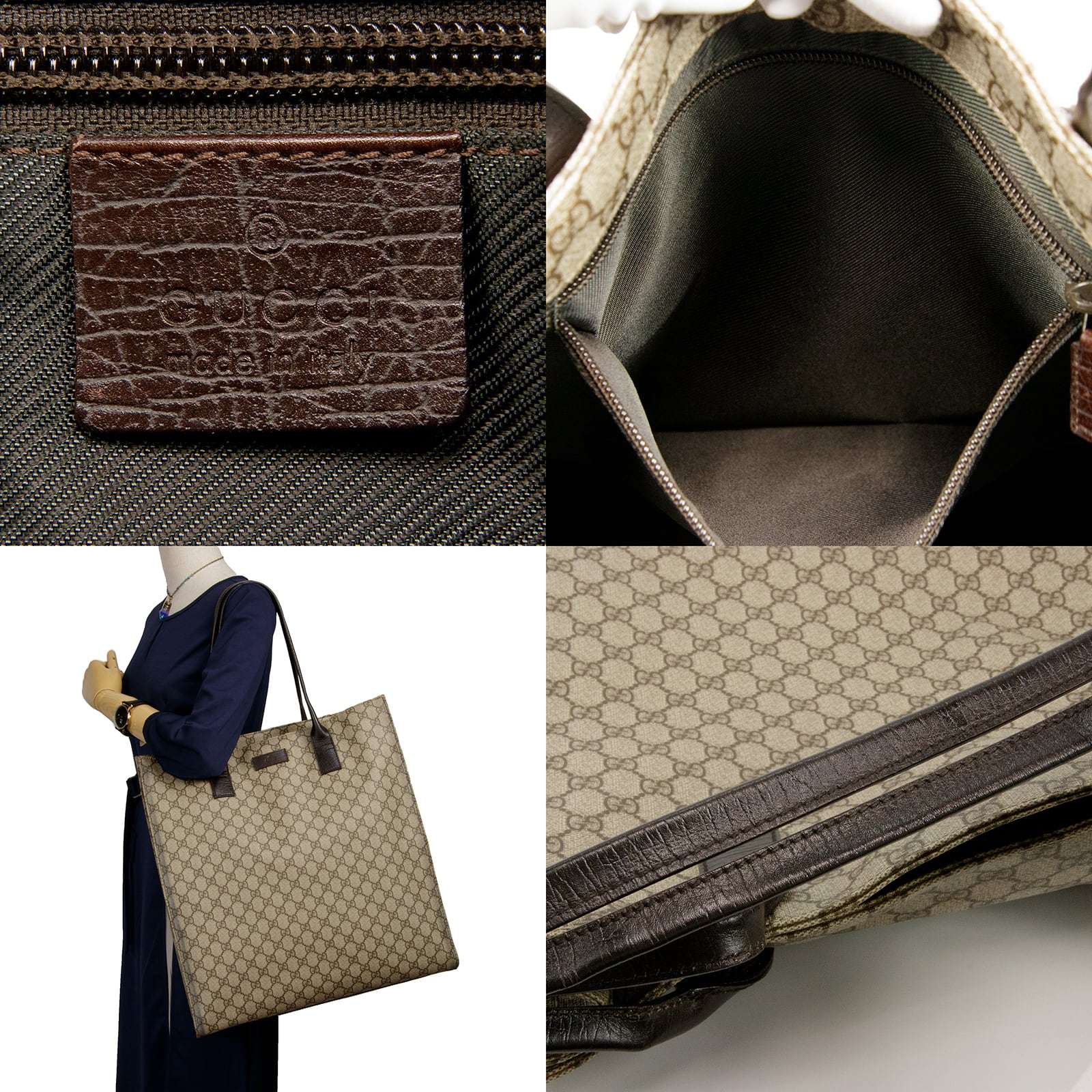 本物・送料無料・良品】GUCCI・グッチ・トートバッグ(GGスプリーム