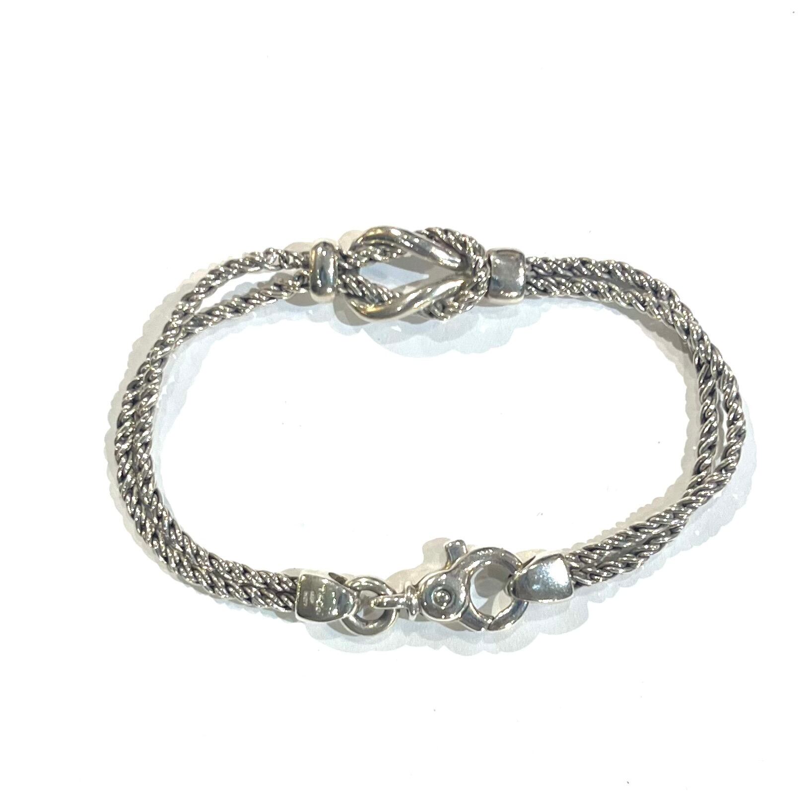 希少【TIFFANY&CO.】 2177 ティファニー アンドコーダブルロープ