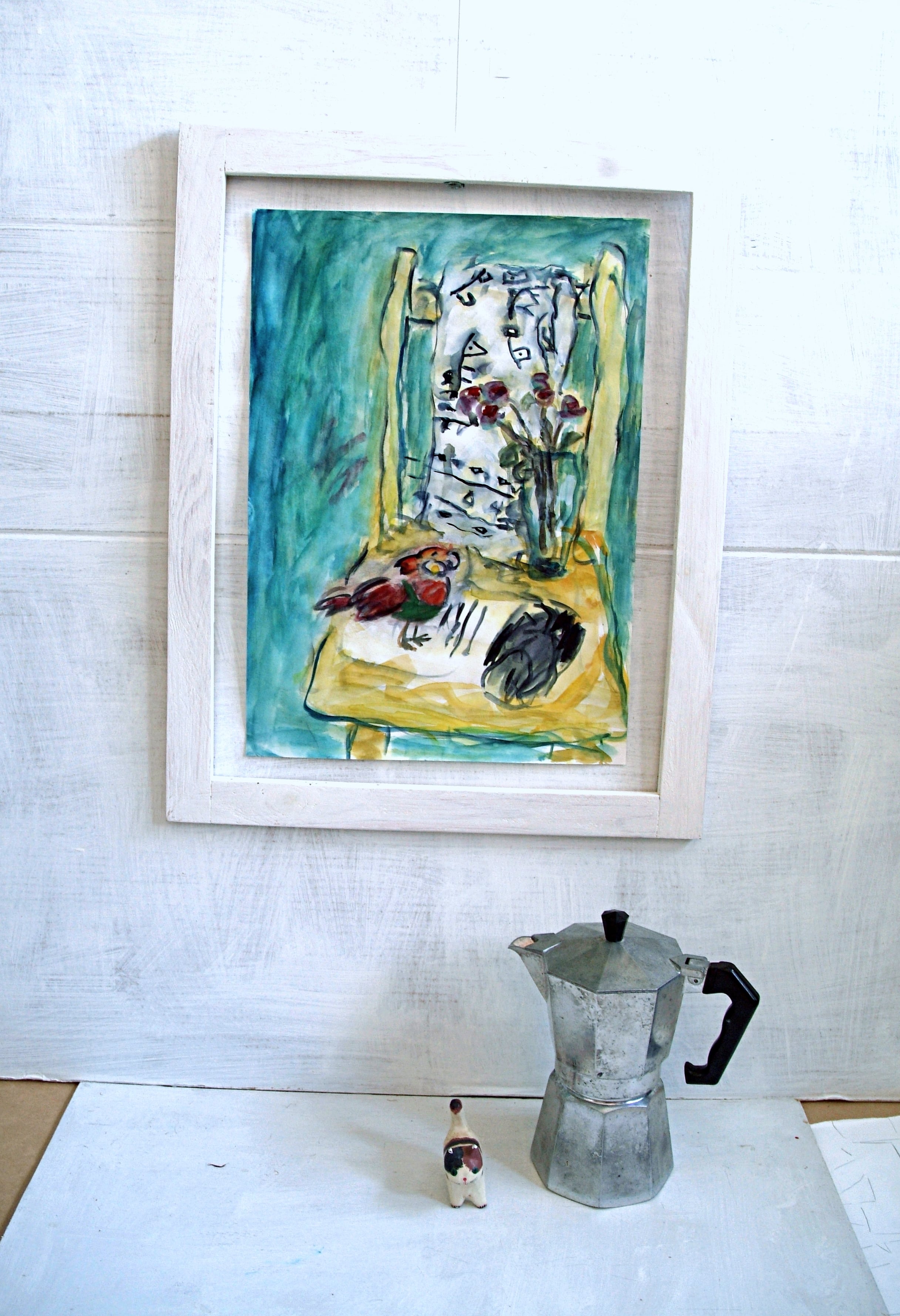 油絵 大きく咲く 絵画4号 公式通販 : 糸大八 （サムホール） ねこ