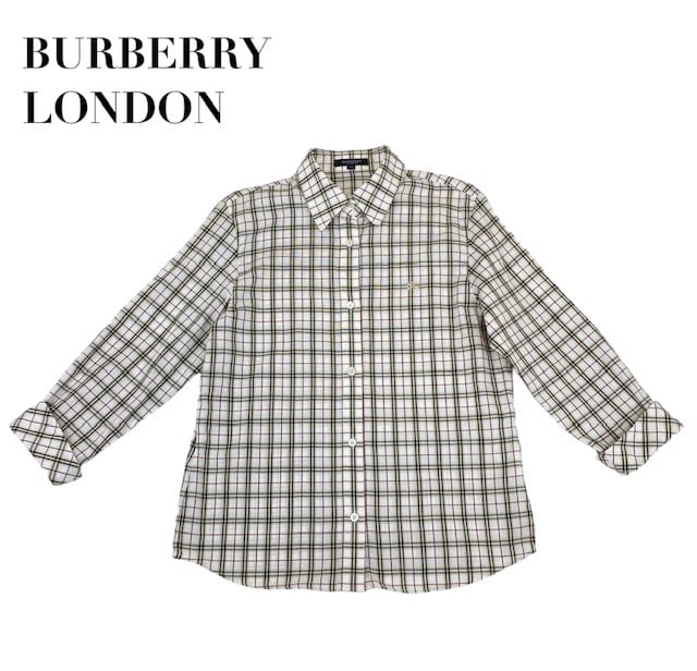 中古 バーバリーロンドン BURBERRY LONDON 七分袖 シャツ