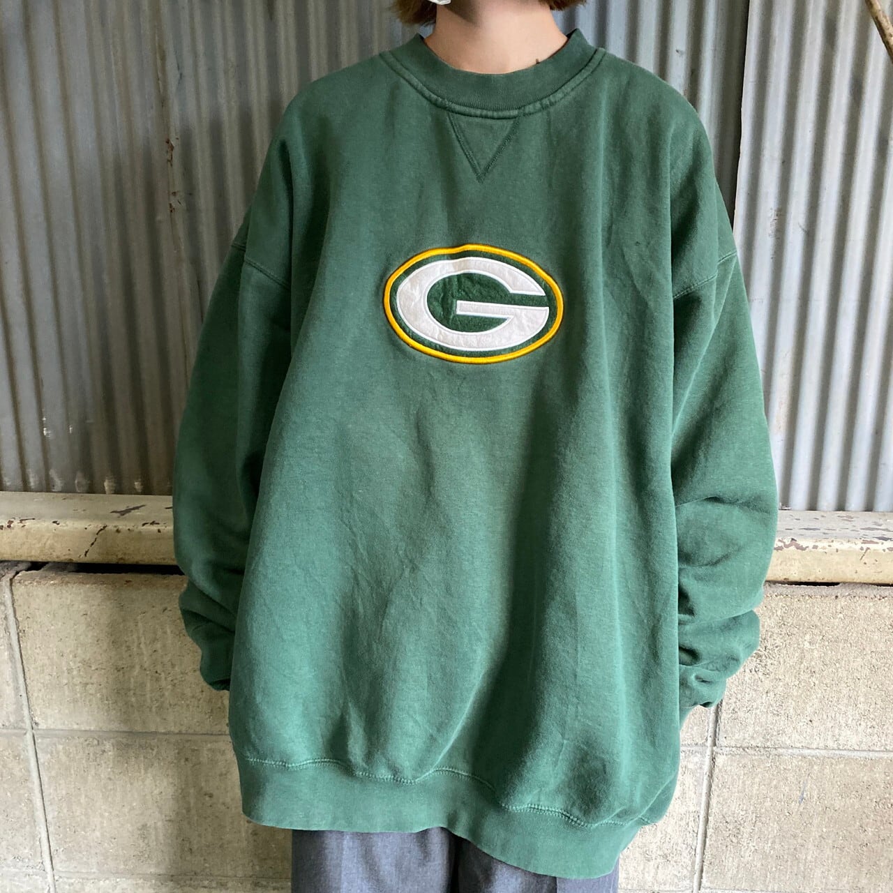 TEAM APPAREL NFL GREEN BAY PACKERS グリーンベイパッカーズ スウェットプルオーバーパーカー メンズL /eaa266254