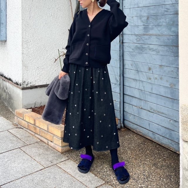 春の最新作送料無料 2点セット】パフスリプルオーバープリーツスカート  