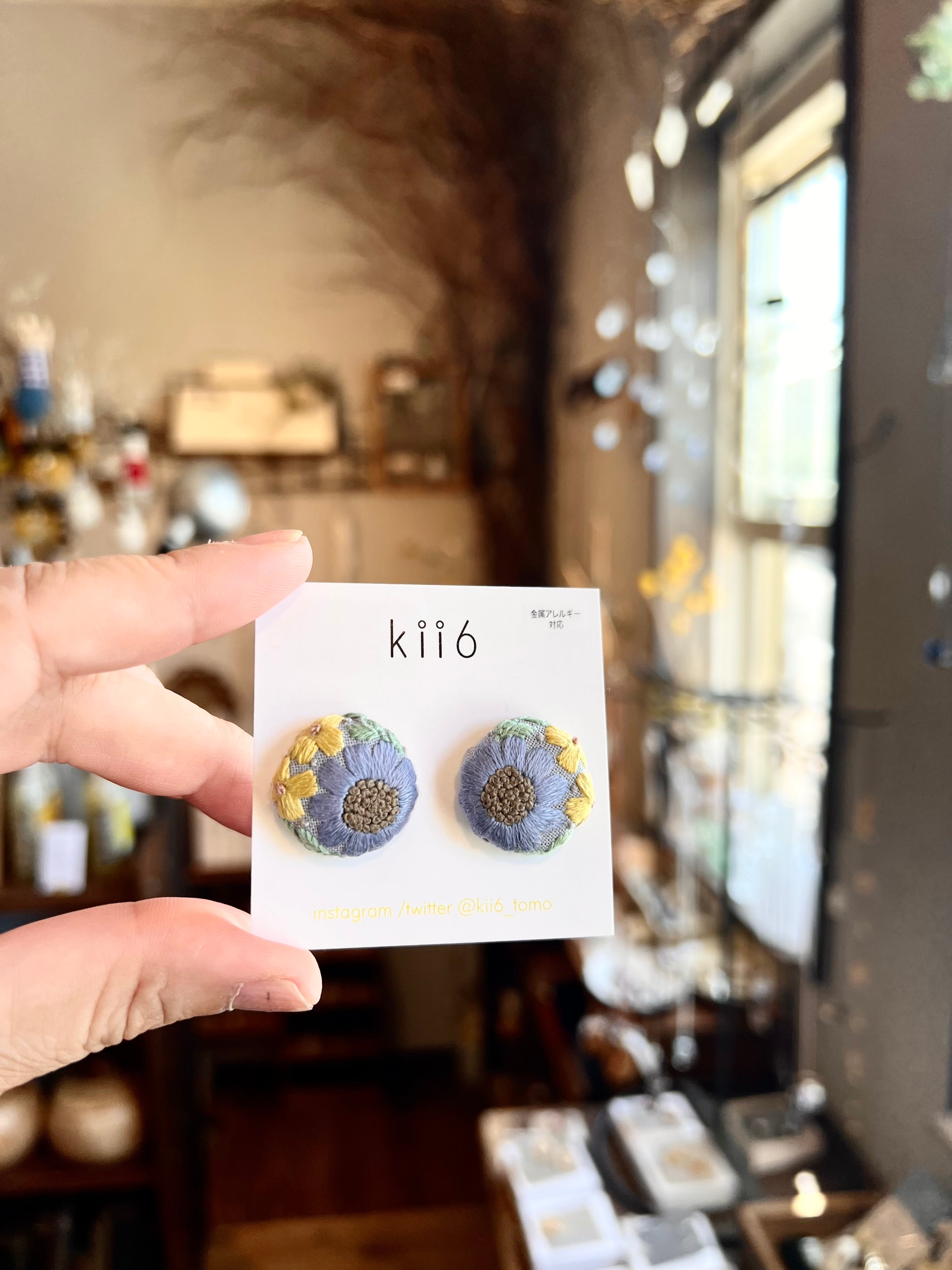 kii6 手刺繍アクセサリー 92 93 | teshigotoya ねむの木の豆