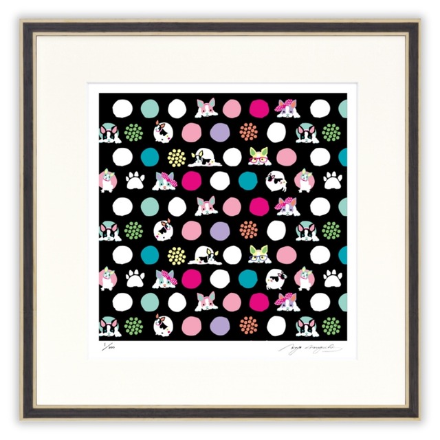 ホラグチカヨ 「Footmark dot Black」