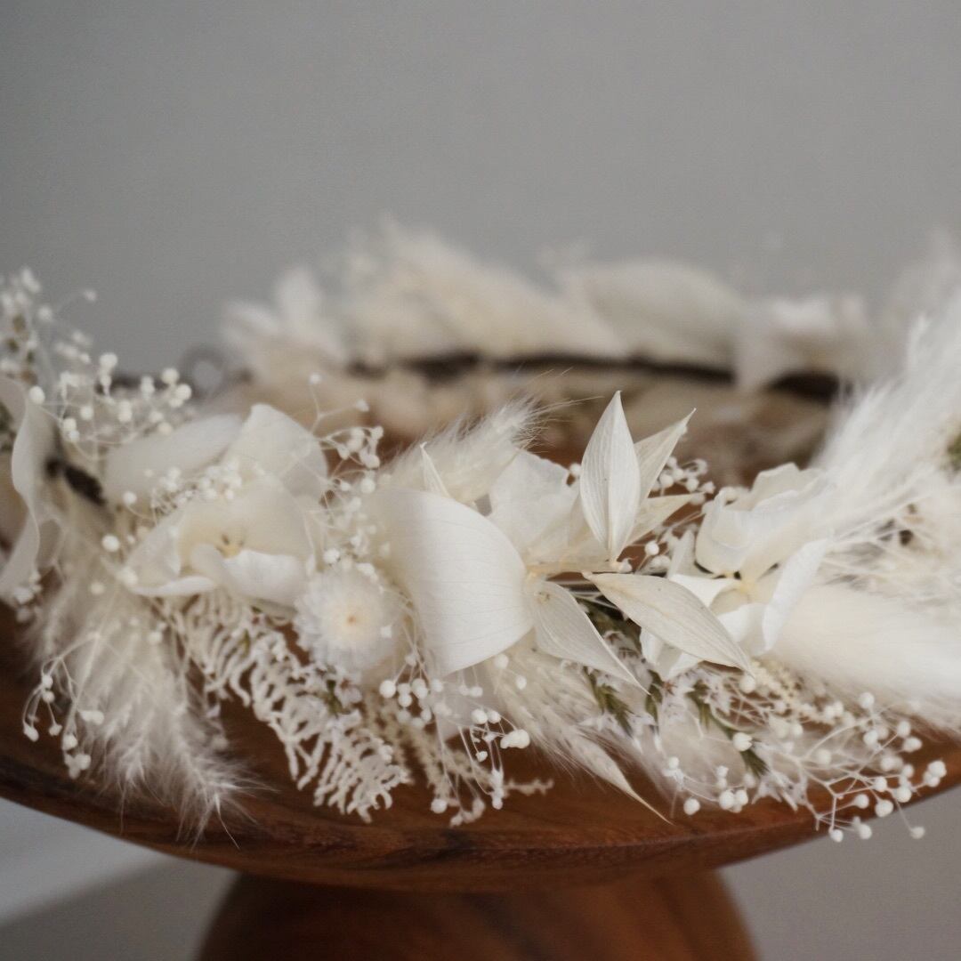 Flower crown ドライフラワー プリザーブドフラワー 花かんむり 花冠