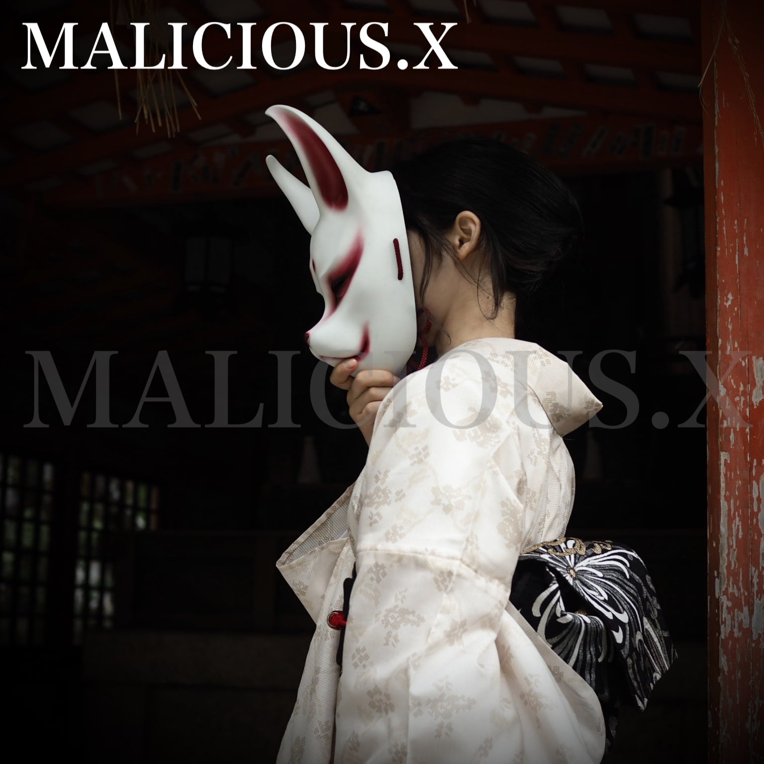 狐面 MASK / white | MALICIOUS.X
