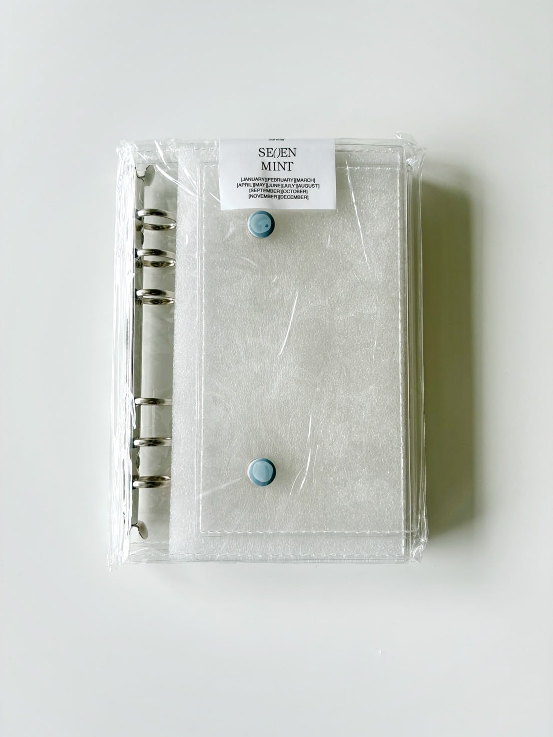 SEVEN MINT A6 3-Fold Clear Binder (clear) | huee.