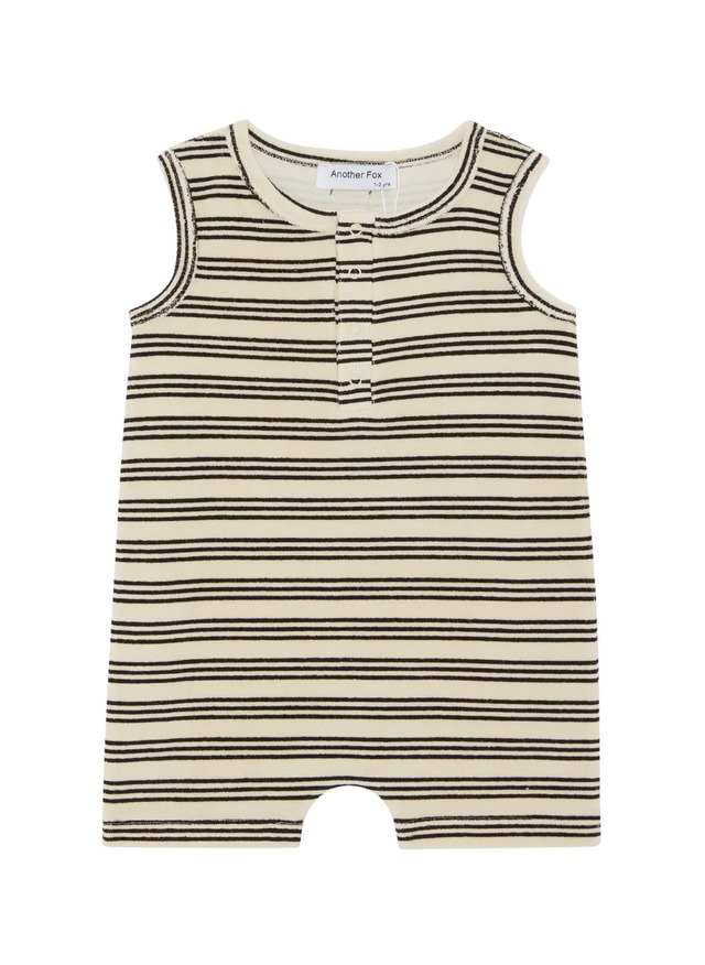 【即納】STRIPE TERRY TOWEL SLEEVELESS SHORTIE