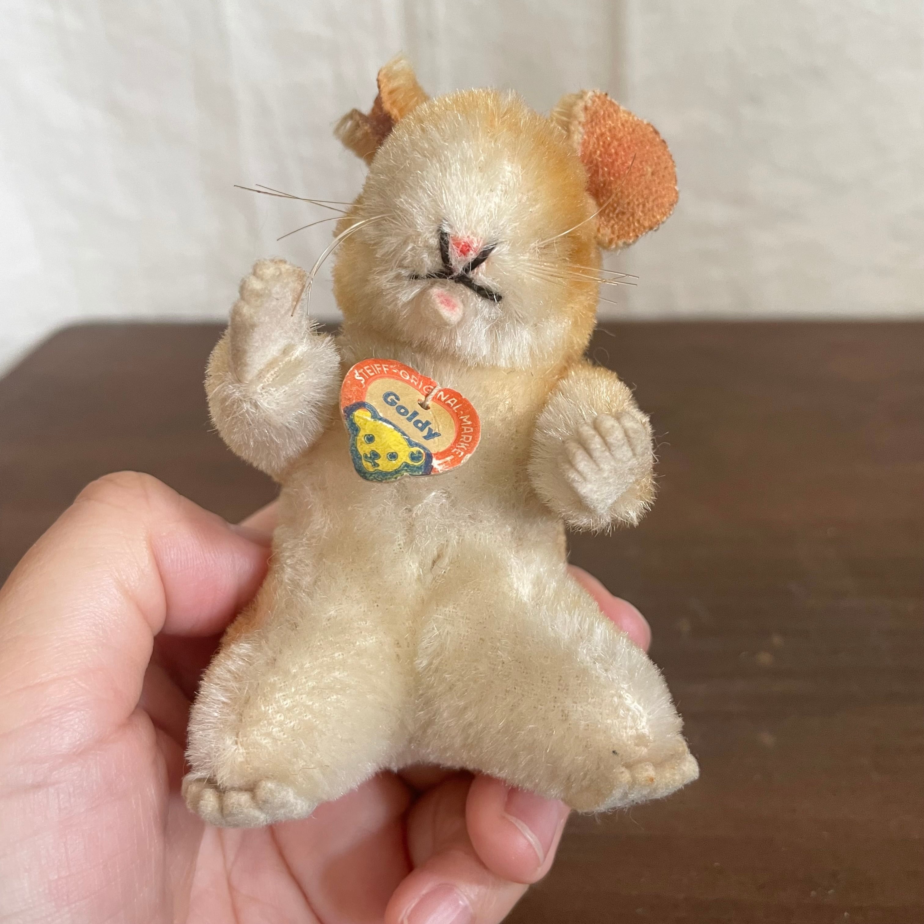 【ドイツ限定Steiff 激レア】COMMERZBANK ハムスター ゴルディ ヴィンテージ シュタイフ ドイツ製 ハムスターのゴールディ