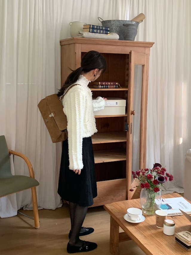 (予約) signature / Tweed cardigan 2color