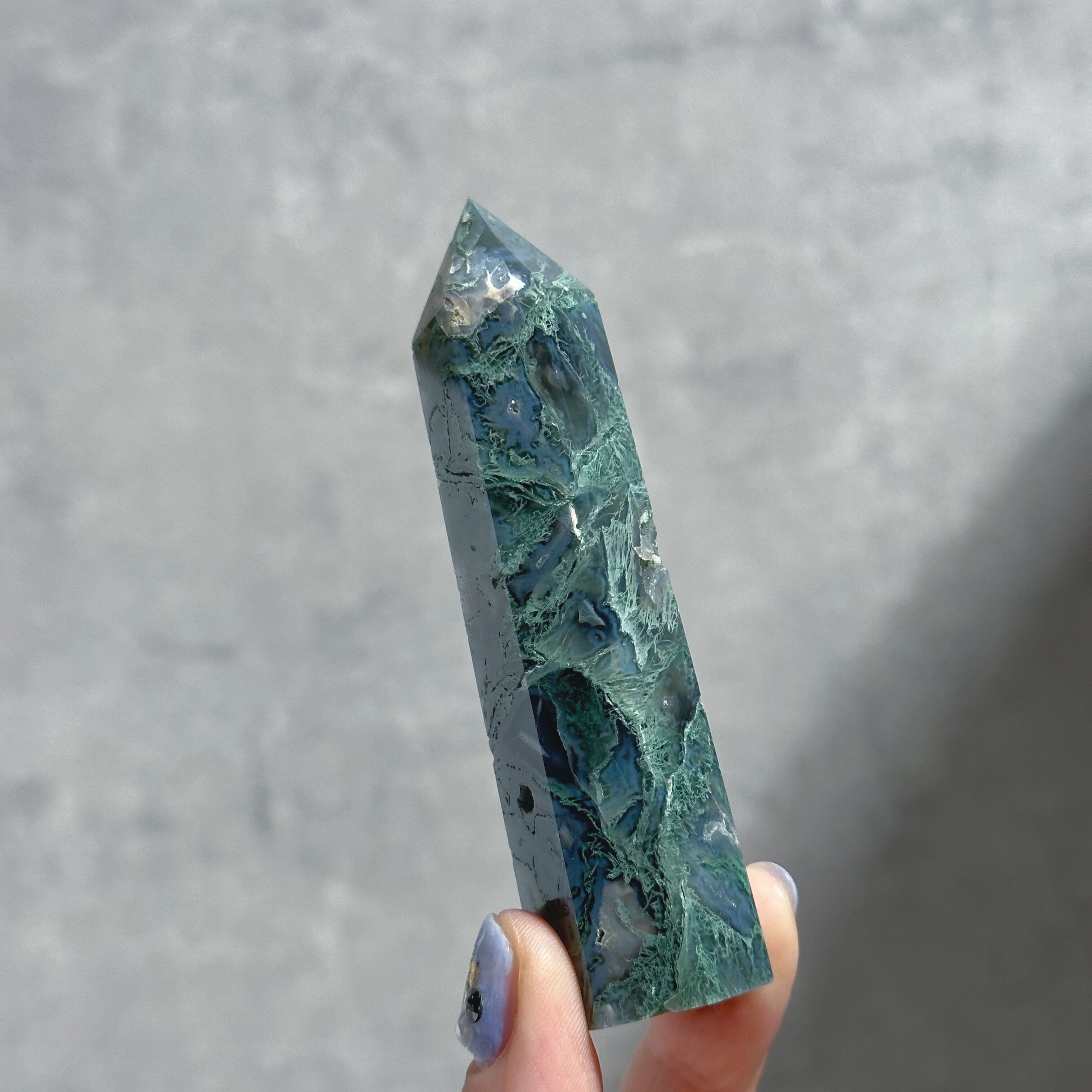モスアゲート タワー11◇ Moss Agate ◇天然石・鉱物・パワーストーン