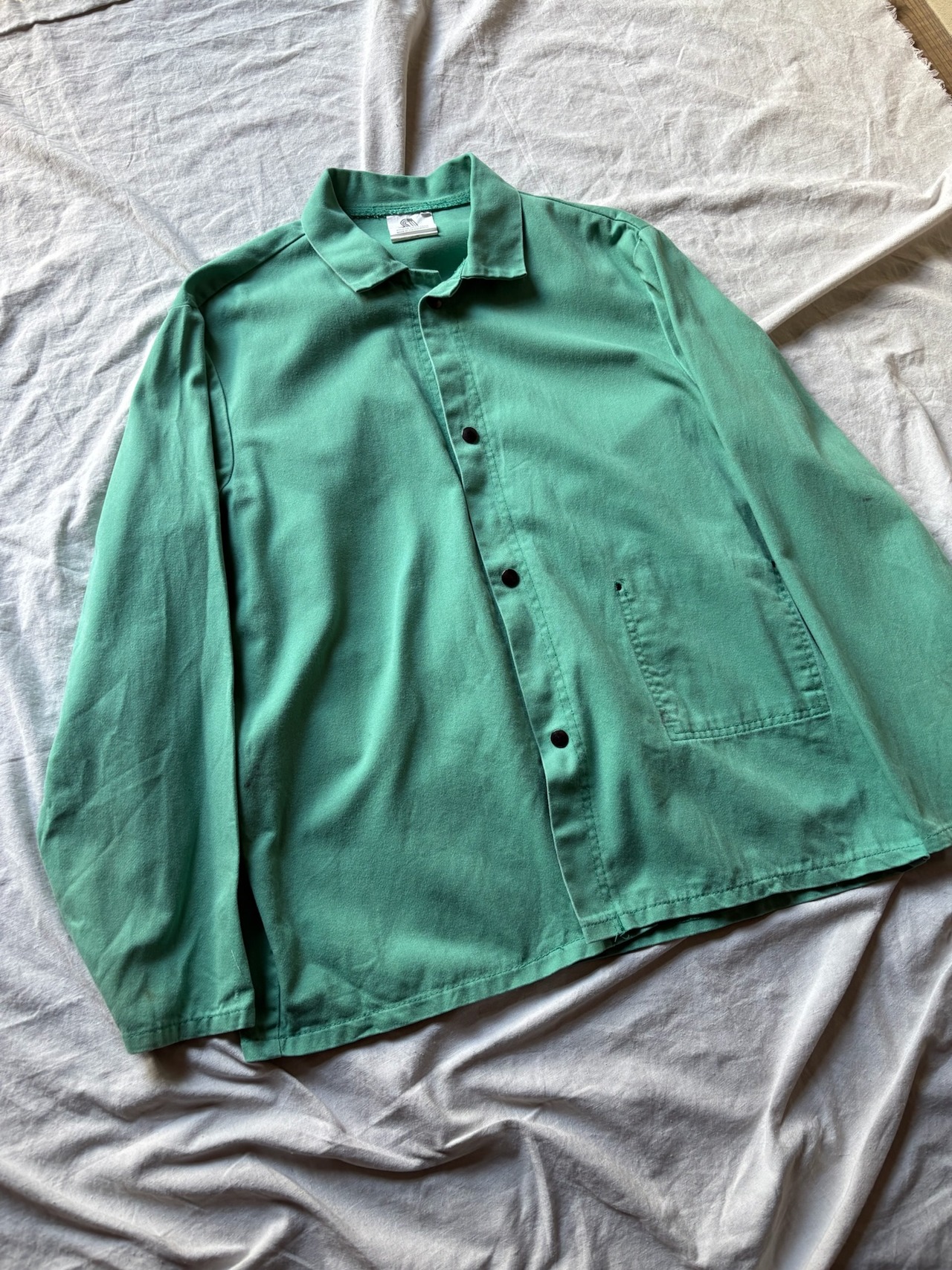 Light green work jacket