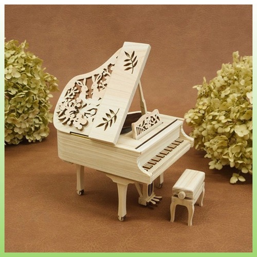 【再入荷♪】ひのきのアートピアノ　南天うさぎ.