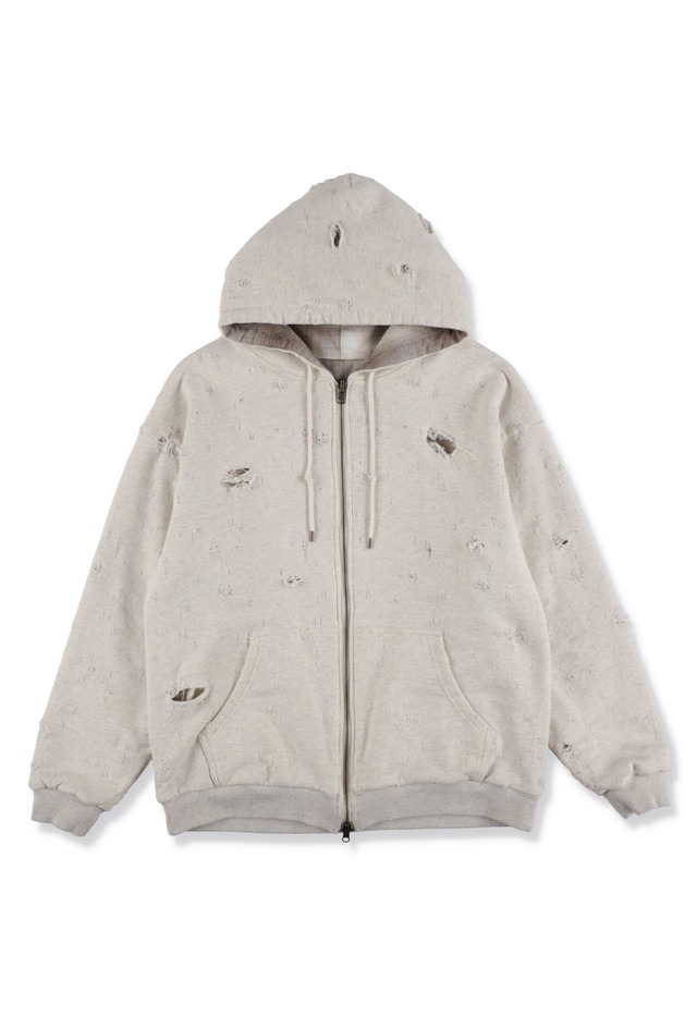 BULLET HOLE HOODIE IVORY